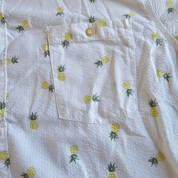 Tommy bahama mens XXL white all over pineapple print shirt - Picture 4 of 7